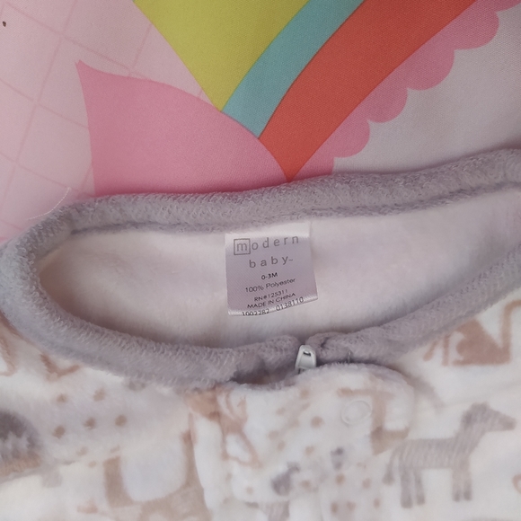 🔥2 pcs Baby girl sleepwear, 0-3M baby girl, Sleepwear, baby pajamas - Picture 3 of 4